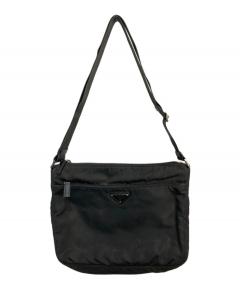 中古・古着通販】PRADA (プラダ) ベロアバッグ ブラック｜ブランド
