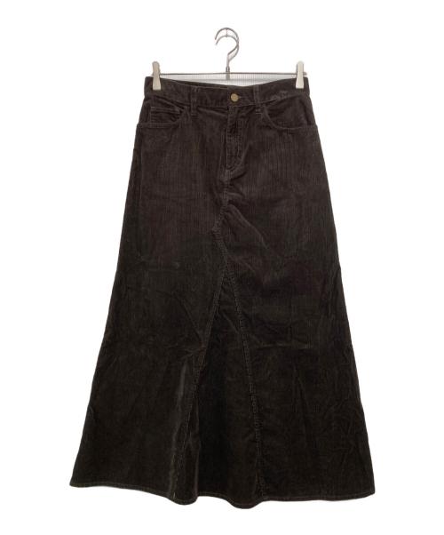 Spick and Span（スピック＆スパン）Spick and Span (スピック＆スパン) ストレッチコーデュロイスカート ブラウン サイズ:38の古着・服飾アイテム