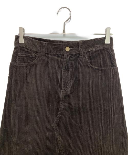 Spick and Span（スピック＆スパン）Spick and Span (スピック＆スパン) ストレッチコーデュロイスカート ブラウン サイズ:38の古着・服飾アイテム