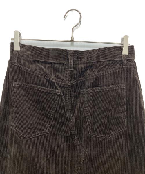 Spick and Span（スピック＆スパン）Spick and Span (スピック＆スパン) ストレッチコーデュロイスカート ブラウン サイズ:38の古着・服飾アイテム