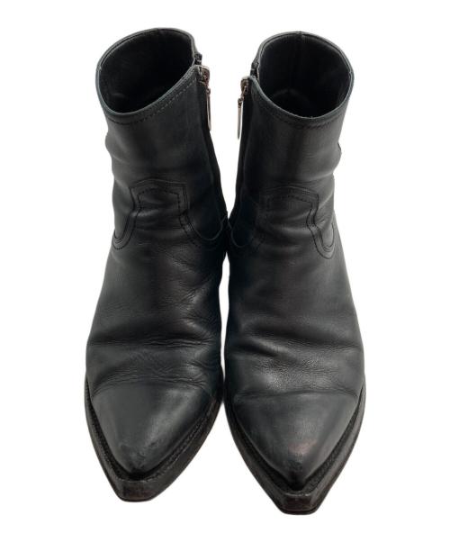 Saint Laurent Paris（サンローランパリ）Saint Laurent Paris (サンローランパリ) ルーカス サイドジップヒールブーツ ブラック サイズ:42の古着・服飾アイテム