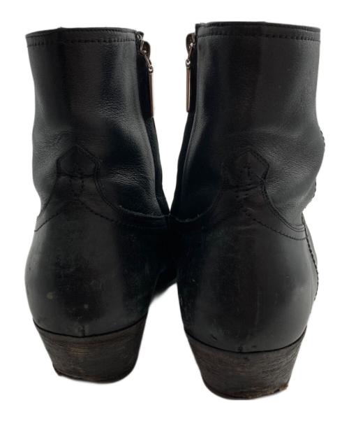 Saint Laurent Paris（サンローランパリ）Saint Laurent Paris (サンローランパリ) ルーカス サイドジップヒールブーツ ブラック サイズ:42の古着・服飾アイテム