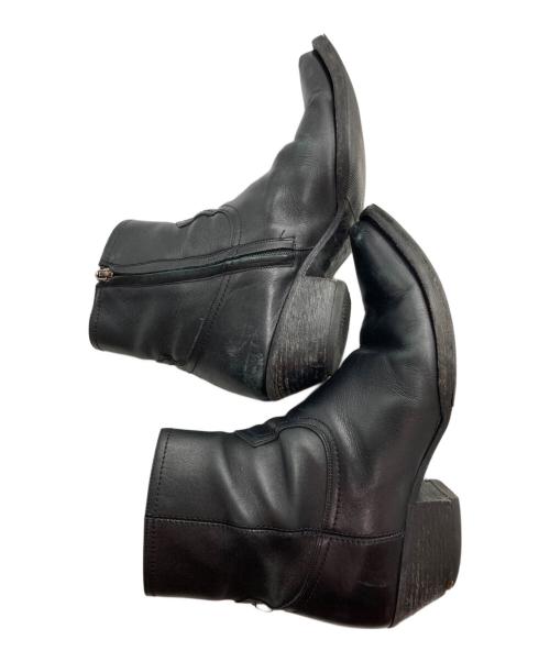 Saint Laurent Paris（サンローランパリ）Saint Laurent Paris (サンローランパリ) ルーカス サイドジップヒールブーツ ブラック サイズ:42の古着・服飾アイテム