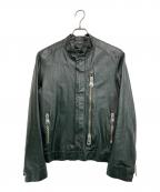 MARCO TAGLIAFERRIマルコタリアフェリ）の古着「ジップレザージャケット」｜グリーン