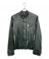 MARCO TAGLIAFERRI（マルコタリアフェリ）の古着「ジップレザージャケット」｜グリーン