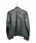 MARCO TAGLIAFERRI (マルコタリアフェリ) ジップレザージャケット グリーン サイズ:46：10000円