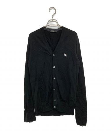 【立体編み】バーバリー ブラックレーベル フード付き ニット カーディガン 3 中古・古着通販】BURBERRY BLACK LABEL (バーバリーブラックレーベル