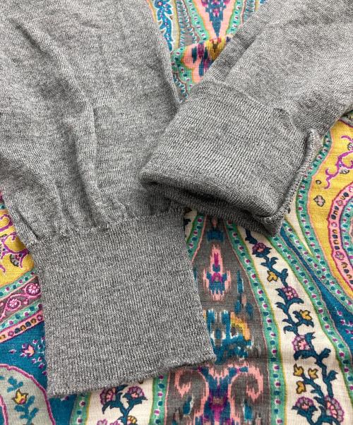 ETRO（エトロ）ETRO (エトロ) ペイズリー切替タートルネックニット グレー サイズ:44の古着・服飾アイテム