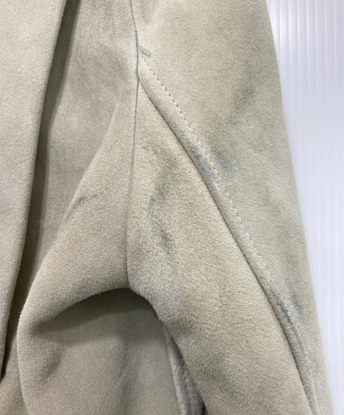 Acne studios（アクネ ストゥディオス）Acne studios (アクネ ストゥディオス) スウェードダブルライダースジャケット ベージュ サイズ:36の古着・服飾アイテム