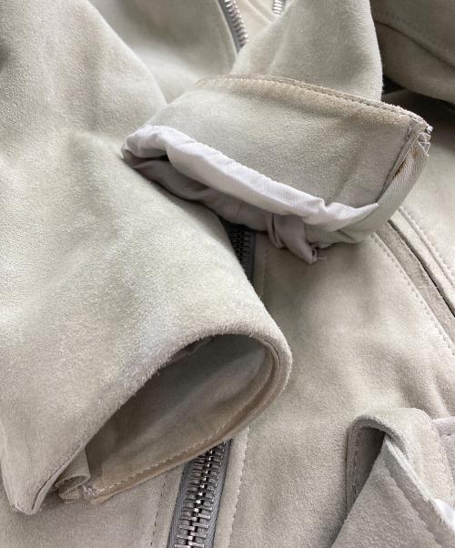 Acne studios（アクネ ストゥディオス）Acne studios (アクネ ストゥディオス) スウェードダブルライダースジャケット ベージュ サイズ:36の古着・服飾アイテム