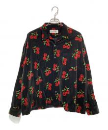 DISCOVERED（ディスカバード）の古着「Velour shirt」｜ブラック