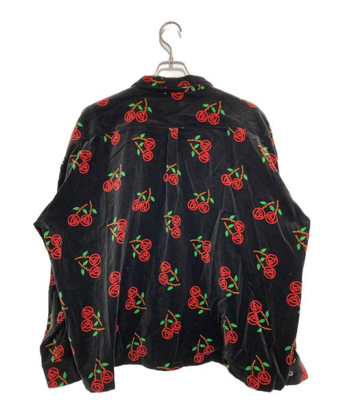 DISCOVERED（ディスカバード）DISCOVERED (ディスカバード) Velour shirt ブラック サイズ:2の古着・服飾アイテム
