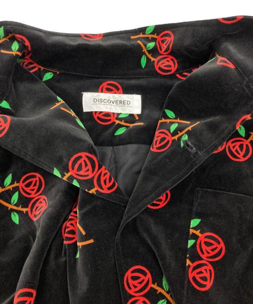 DISCOVERED（ディスカバード）DISCOVERED (ディスカバード) Velour shirt ブラック サイズ:2の古着・服飾アイテム