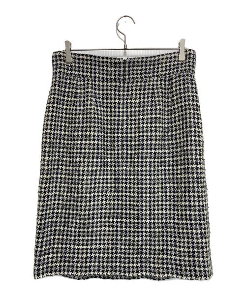 CHANEL（シャネル）CHANEL (シャネル) ウールスカート ホワイト サイズ:44の古着・服飾アイテム