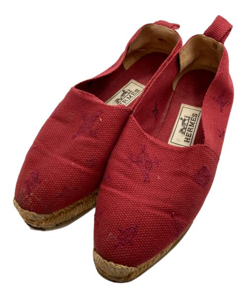 HERMES（エルメス）HERMES (エルメス) エスパドリーユ レッド サイズ:不明の古着・服飾アイテム