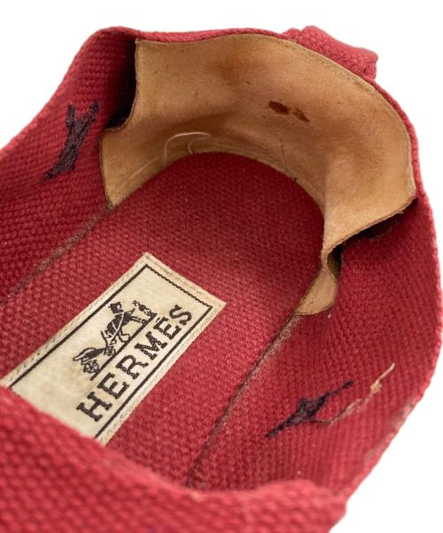 HERMES（エルメス）HERMES (エルメス) エスパドリーユ レッド サイズ:不明の古着・服飾アイテム