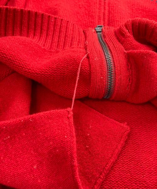 POLO RALPH LAUREN（ポロ・ラルフローレン）POLO RALPH LAUREN (ポロ・ラルフローレン) ジップカーディガン レッド サイズ:Lの古着・服飾アイテム