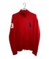 POLO RALPH LAUREN（ポロ・ラルフローレン）の古着「ジップカーディガン」｜レッド