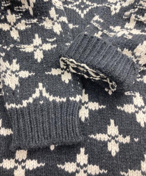 LOUIS VUITTON（ルイ ヴィトン）LOUIS VUITTON (ルイ ヴィトン) ディストーテッドモノグラム ニット グレー サイズ:Lの古着・服飾アイテム