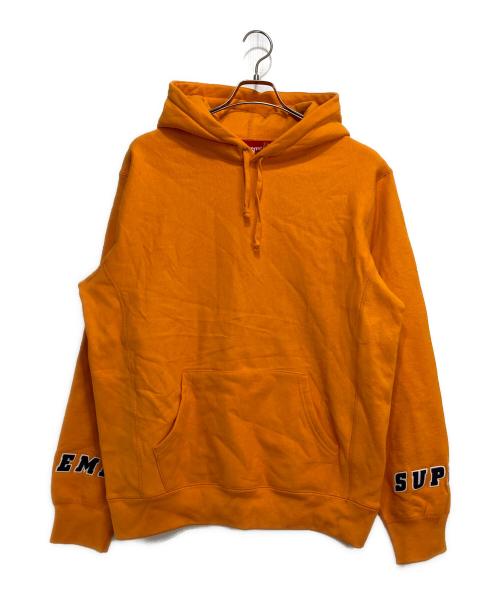 SUPREME（シュプリーム）SUPREME (シュプリーム) WRIST LOGO HOODED SWEATSHIRT オレンジ サイズ:Lの古着・服飾アイテム