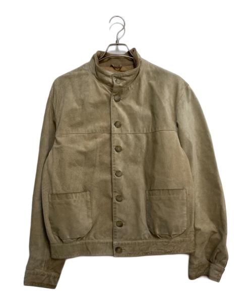 ARMANI JEANS（アルマーニジーンズ）ARMANI JEANS (アルマーニジーンズ) スウェードジャケット ベージュ サイズ:50の古着・服飾アイテム