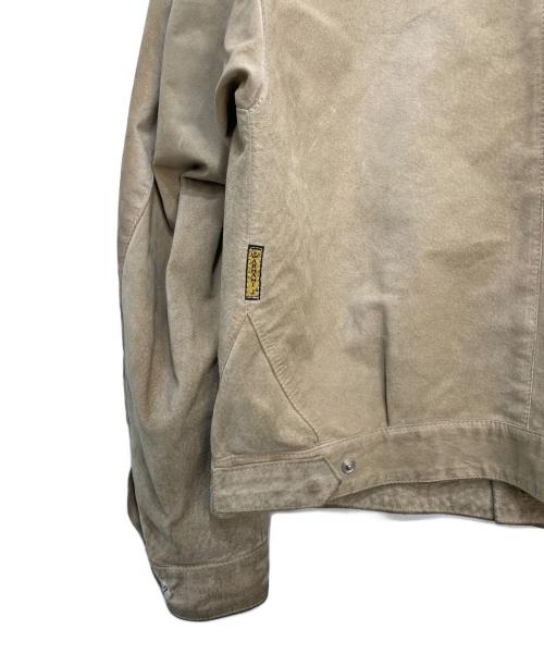 ARMANI JEANS（アルマーニジーンズ）ARMANI JEANS (アルマーニジーンズ) スウェードジャケット ベージュ サイズ:50の古着・服飾アイテム