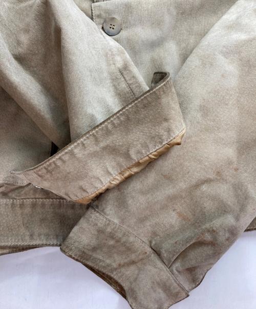 ARMANI JEANS（アルマーニジーンズ）ARMANI JEANS (アルマーニジーンズ) スウェードジャケット ベージュ サイズ:50の古着・服飾アイテム