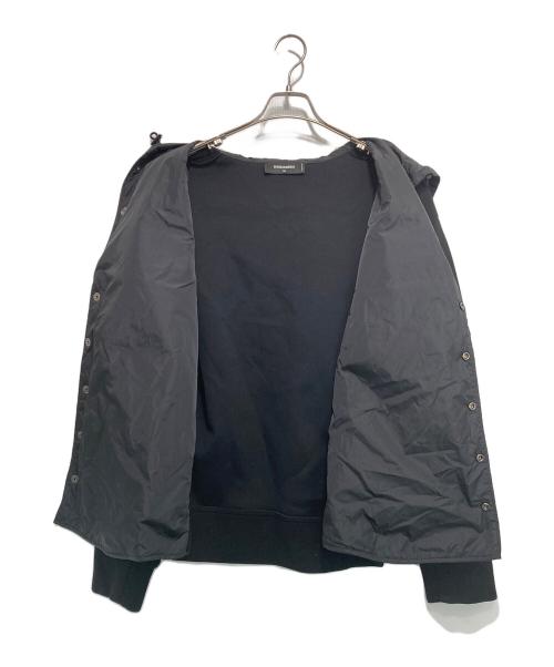 DSQUARED2（ディースクエアード）DSQUARED2 (ディースクエアード) 切替しキルティングジャケット ブラック サイズ:50の古着・服飾アイテム