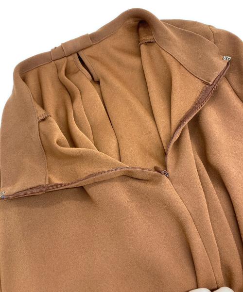 allureville（アルアバイル）allureville (アルアバイル) ボウディティールロングスリーブブラウス ブラウン サイズ:2の古着・服飾アイテム