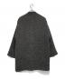 theory luxe (セオリーリュクス) ノーカラーコクーンコート ブラック×ホワイト サイズ:38：12000円