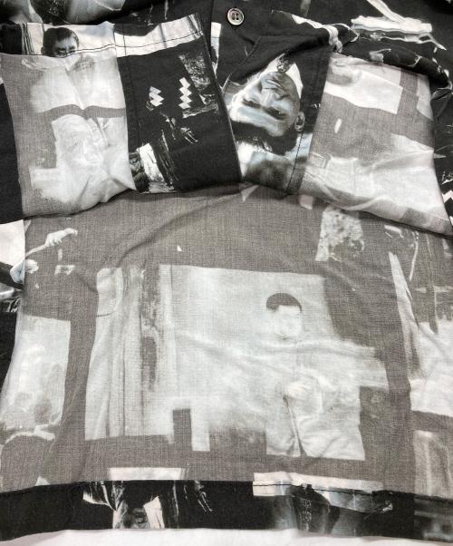 BUENA VISTA（ブエナビスタ）BUENA VISTA (ブエナビスタ) Black rain S/S shirts ブラック×ホワイト サイズ:Mの古着・服飾アイテム