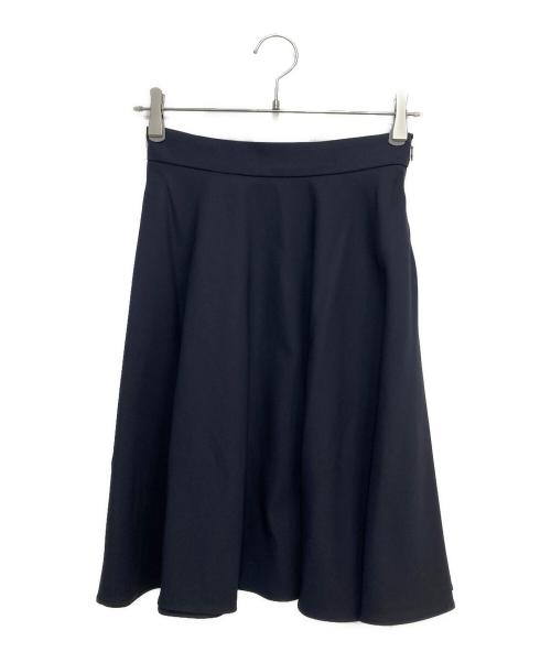 MIU MIU（ミュウミュウ）MIU MIU (ミュウミュウ) ミディフレアスカート ネイビー サイズ:36の古着・服飾アイテム