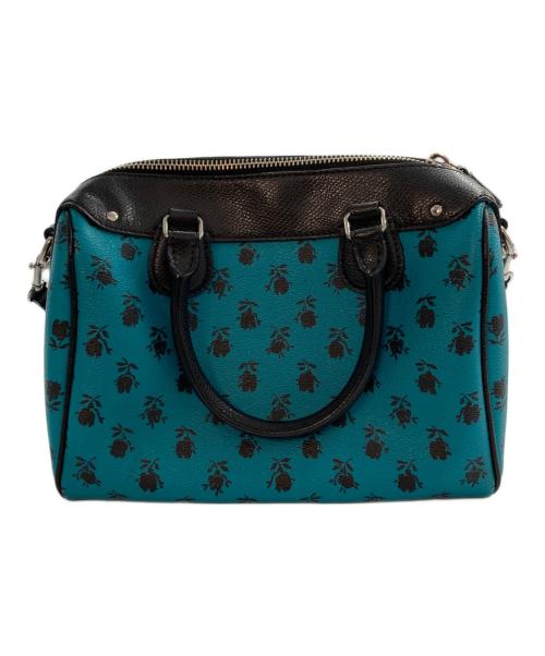 COACH（コーチ）COACH (コーチ) フローラルプリント 2WAYボストンバッグ グリーンの古着・服飾アイテム