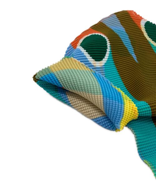 me ISSEY MIYAKE（ミーイッセイ ミヤケ）me ISSEY MIYAKE (ミーイッセイ ミヤケ) 総柄プリーツカットソー マルチカラー サイズ:-の古着・服飾アイテム