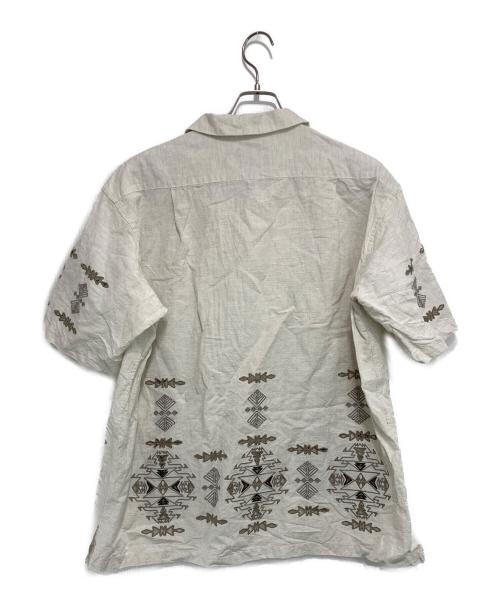 PENDLETON（ペンドルトン）PENDLETON (ペンドルトン) JOURNAL STANDARD relume (ジャーナルスタンダード レリューム) 別注 リネン混オープンカラーシャツ ベージュ サイズ:Lの古着・服飾アイテム