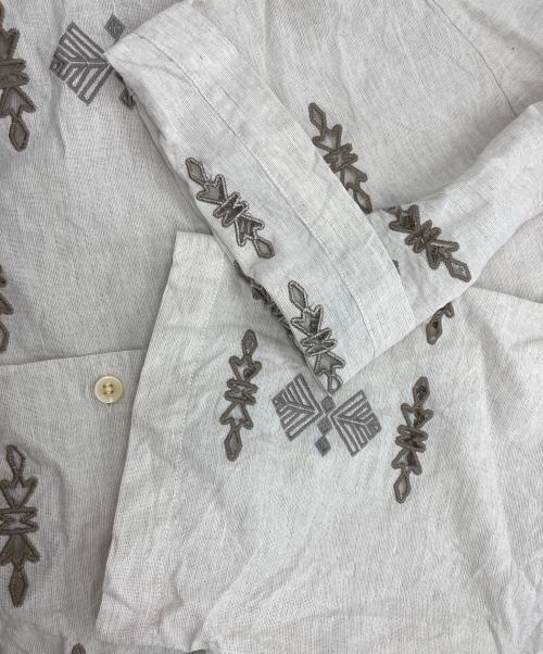 PENDLETON（ペンドルトン）PENDLETON (ペンドルトン) JOURNAL STANDARD relume (ジャーナルスタンダード レリューム) 別注 リネン混オープンカラーシャツ ベージュ サイズ:Lの古着・服飾アイテム