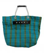 MARNIマルニ）の古着「ストライプバッグ」｜ブルー