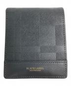 BLACK LABEL CRESTBRIDGEブラックレーベル クレストブリッジ）の古着「エンボスチェックウォレット」｜グレー