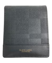 BLACK LABEL CRESTBRIDGE（ブラックレーベル クレストブリッジ）の古着「エンボスチェックウォレット」｜グレー