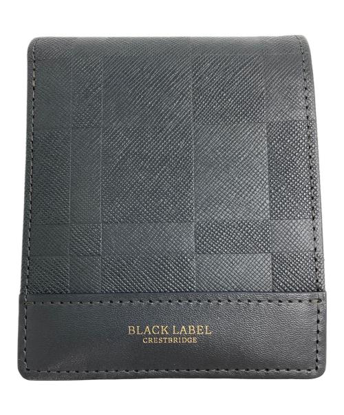 BLACK LABEL CRESTBRIDGE（ブラックレーベル クレストブリッジ）BLACK LABEL CRESTBRIDGE (ブラックレーベル クレストブリッジ) エンボスチェックウォレット グレーの古着・服飾アイテム