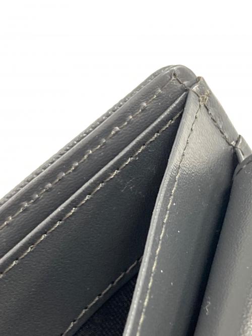 BLACK LABEL CRESTBRIDGE（ブラックレーベル クレストブリッジ）BLACK LABEL CRESTBRIDGE (ブラックレーベル クレストブリッジ) エンボスチェックウォレット グレーの古着・服飾アイテム