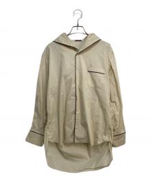 SueUNDERCOVER（スーアンダーカバー）の古着「パジャマシャツフーディ」｜アイボリー