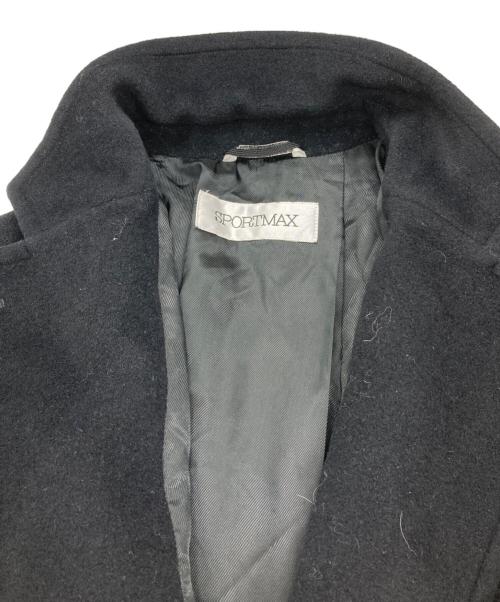 SPORT MAX（スポーツマックス）SPORT MAX (スポーツマックス) アンゴラ混ウールチェスターコート ブラック サイズ:J40の古着・服飾アイテム