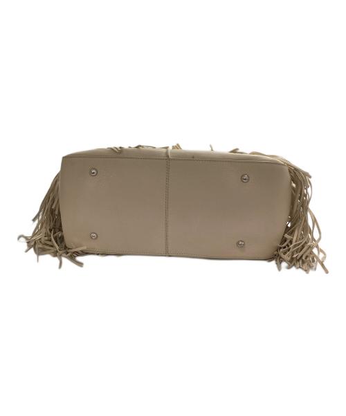 TOD'S（トッズ）TOD'S (トッズ) フリンジトートバッグ アイボリーの古着・服飾アイテム