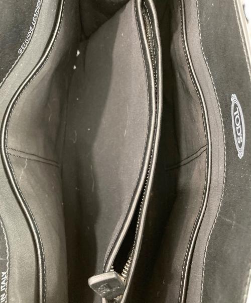 TOD'S（トッズ）TOD'S (トッズ) モカシーノトートバッグ ブラックの古着・服飾アイテム