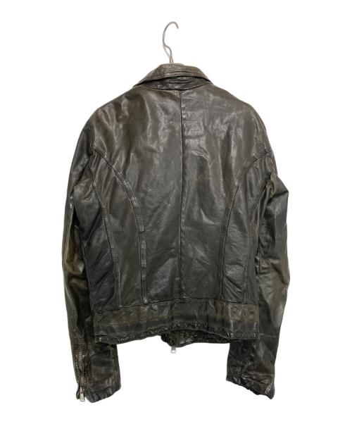 GIORGIO BRATO（ジョルジョブラッド）GIORGIO BRATO (ジョルジョブラッド) シープレザーレザージャケット ブラック サイズ:44の古着・服飾アイテム