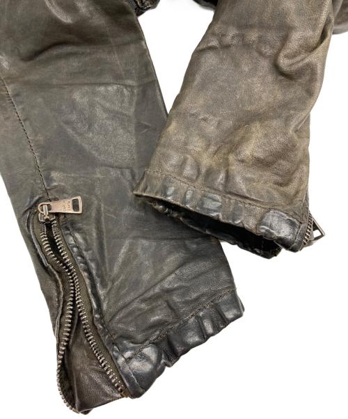 GIORGIO BRATO（ジョルジョブラッド）GIORGIO BRATO (ジョルジョブラッド) シープレザーレザージャケット ブラック サイズ:44の古着・服飾アイテム