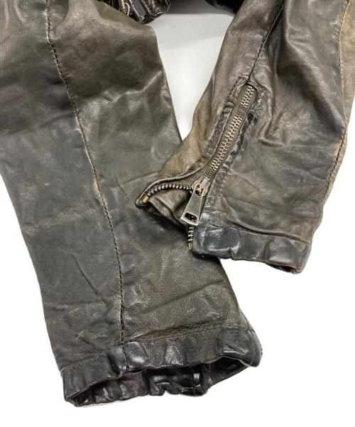 GIORGIO BRATO（ジョルジョブラッド）GIORGIO BRATO (ジョルジョブラッド) シープレザーレザージャケット ブラック サイズ:44の古着・服飾アイテム