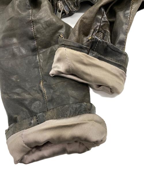 GIORGIO BRATO（ジョルジョブラッド）GIORGIO BRATO (ジョルジョブラッド) シープレザーレザージャケット ブラック サイズ:44の古着・服飾アイテム
