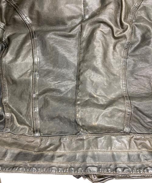 GIORGIO BRATO（ジョルジョブラッド）GIORGIO BRATO (ジョルジョブラッド) シープレザーレザージャケット ブラック サイズ:44の古着・服飾アイテム